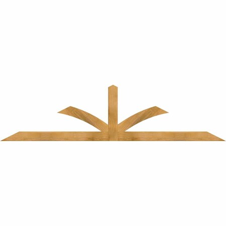 Ekena Millwork Richland Rough Sawn Timber Gable Bracket, Western Red Cedar, 96"W x 24"H x 2"D x 4"F, 6/12 Pitch GBW096X24X0204RIC00RWR